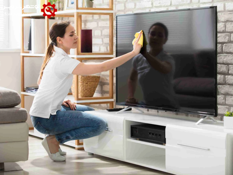 تمیز کردن و نگهداری فیزیکی تلویزیون