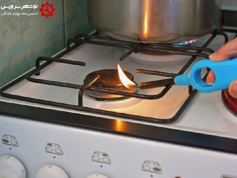 مشکلات برق (در اجاق گازهای برقی یا با سیستم جرقه‌زن الکتریکی)